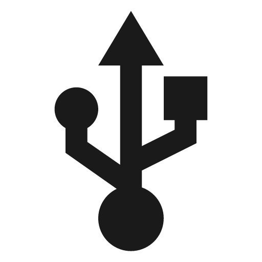 Usb fill icon, filled style, from Remix Icon