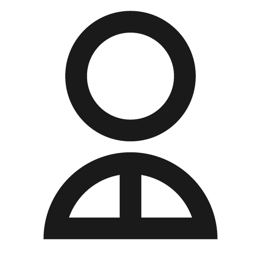 User 2 line icon, outline style, from Remix Icon
