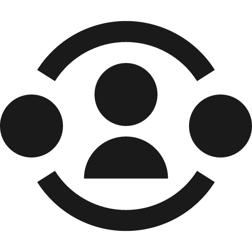 User community fill icon, filled style, from Remix Icon