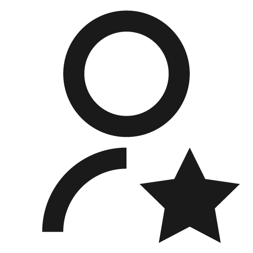 User star line icon, outline style, from Remix Icon