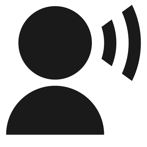 User voice fill icon, filled style, from Remix Icon