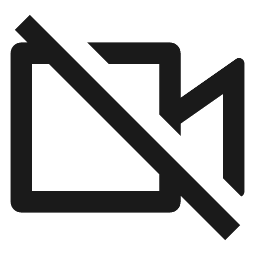 Video off line icon, outline style, from Remix Icon