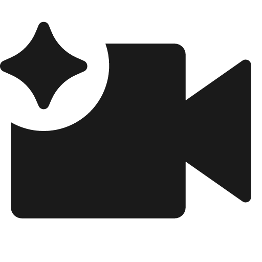 Video on ai fill icon, filled style, from Remix Icon