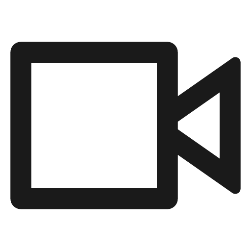 Video on line icon, outline style, from Remix Icon