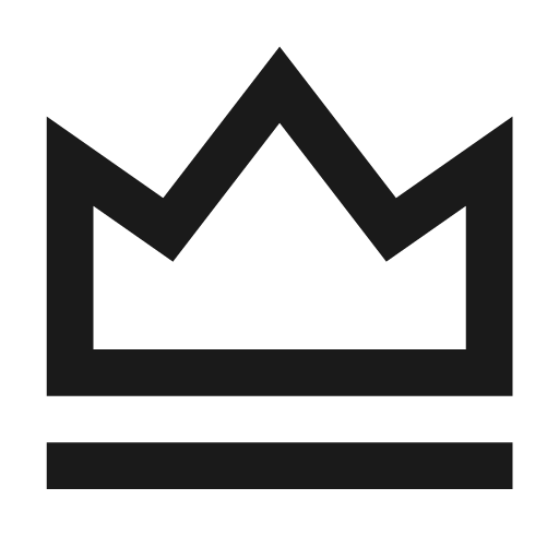 Vip crown line icon, outline style, from Remix Icon