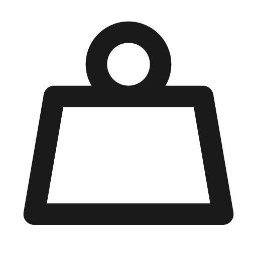 Weight line icon, outline style, from Remix Icon