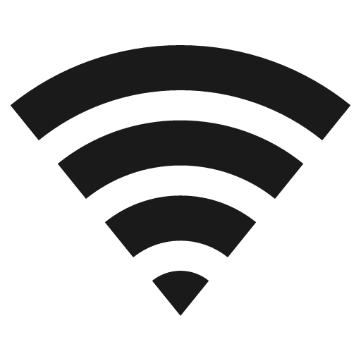 Wifi fill icon, filled style, from Remix Icon