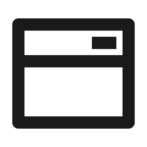 Window 2 line icon, outline style, from Remix Icon