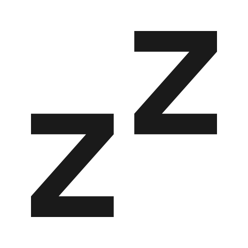 Zzz fill icon, filled style, from Remix Icon