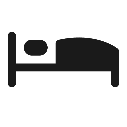 Bed icon, solid style, from Röntgen