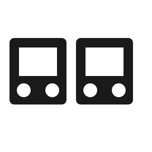 Buses icon, solid style, from Röntgen