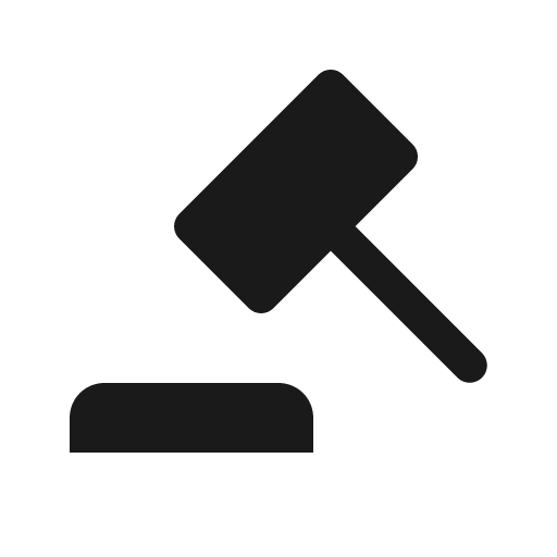Gavel icon, solid style, from Röntgen