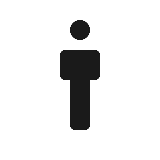 Human icon, solid style, from Röntgen