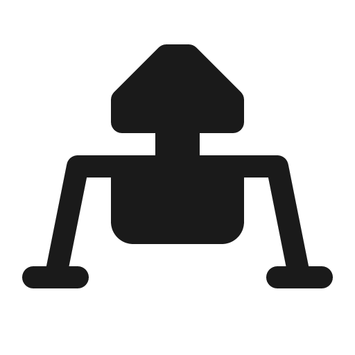 Lander icon, solid style, from Röntgen