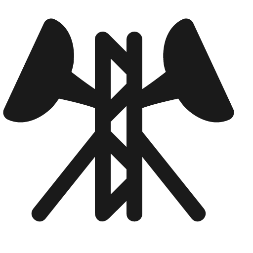 Lattice guyed dish antenna left dish antenna right icon, solid style, from Röntgen