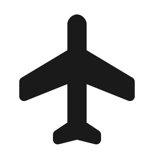 Plane icon, solid style, from Röntgen