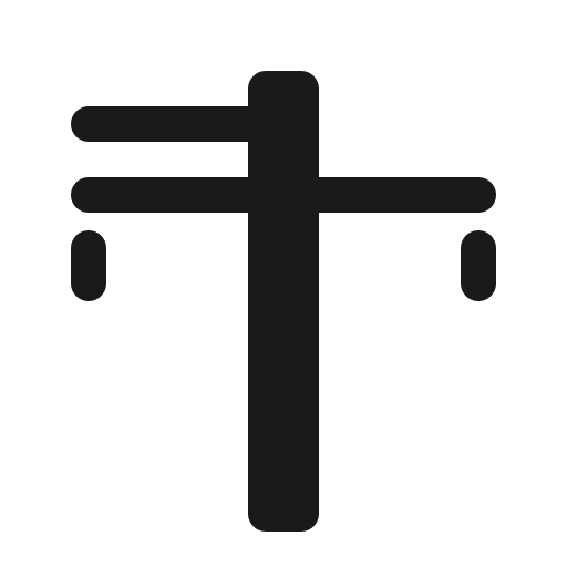 Power pole asymmetric icon, solid style, from Röntgen