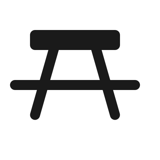 Table icon, solid style, from Röntgen