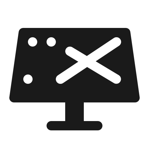 Tactile map icon, solid style, from Röntgen
