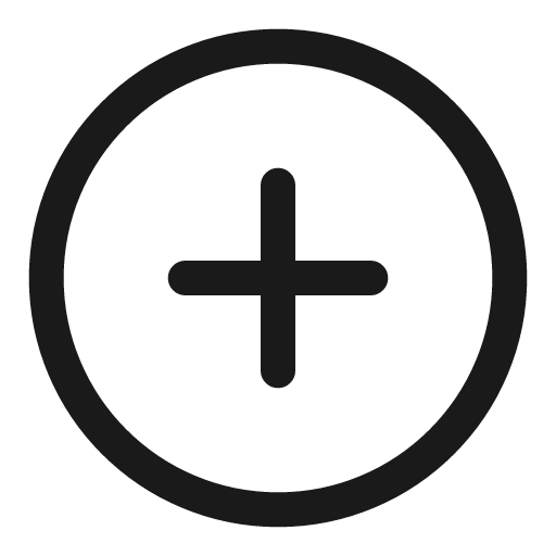 Add circle line icon, outline style, from Sargam Icons
