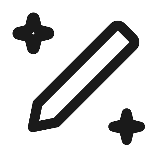Ai edit alt 1 line icon, outline style, from Sargam Icons