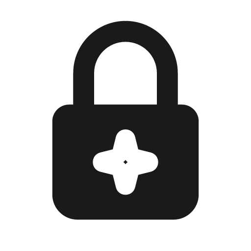 Ai lock fill icon, filled style, from Sargam Icons