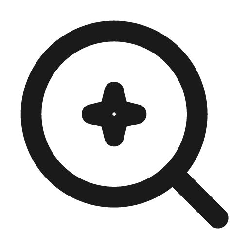 Ai search fill icon, filled style, from Sargam Icons