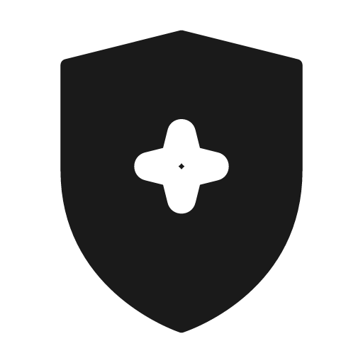 Ai shield fill icon, filled style, from Sargam Icons
