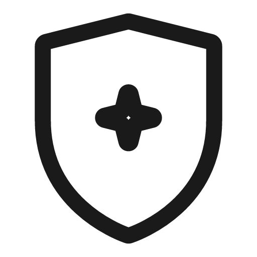 Ai shield line icon, outline style, from Sargam Icons