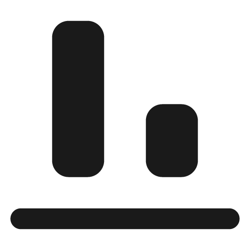 Align bottom detailed fill icon, filled style, from Sargam Icons