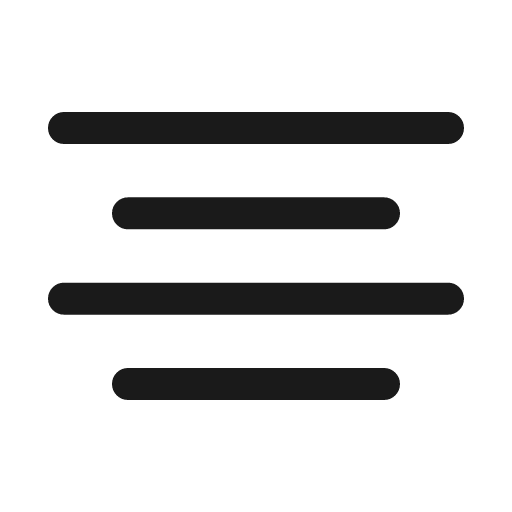 Align center line icon, outline style, from Sargam Icons