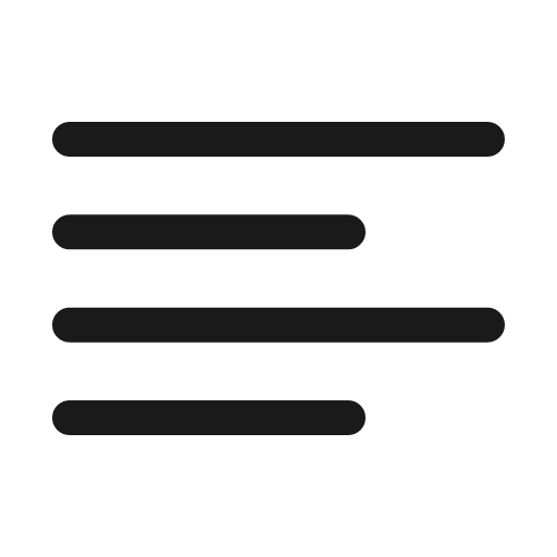 Align left line icon, outline style, from Sargam Icons