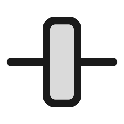 Align vert center simple duotone icon, two-tone style, from Sargam Icons