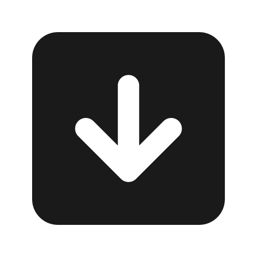 Arrow downward square fill icon, filled style, from Sargam Icons