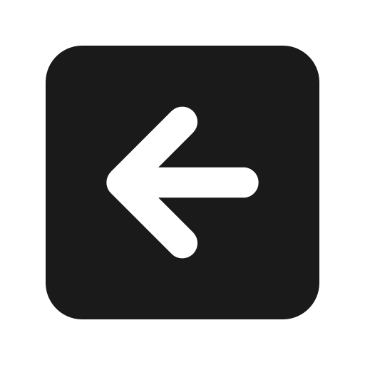 Arrow left square fill icon, filled style, from Sargam Icons
