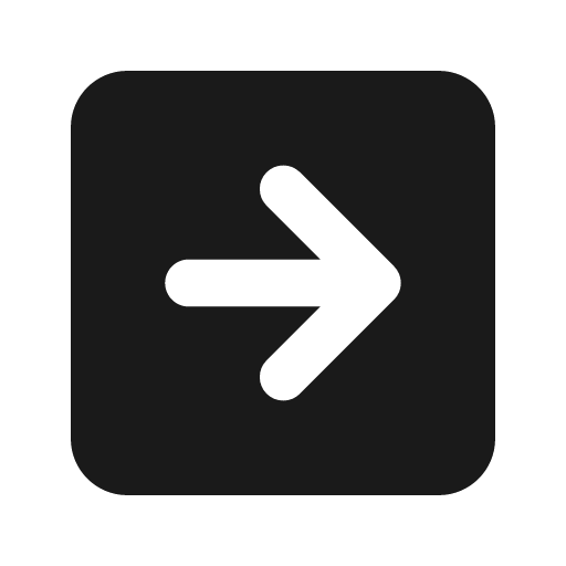 Arrow right square fill icon, filled style, from Sargam Icons