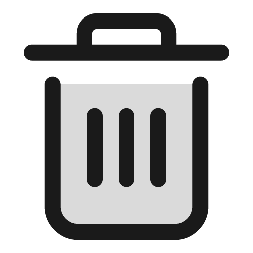 Bin duotone icon, two-tone style, from Sargam Icons