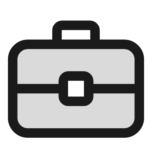 Briefcase detailed duotone icon, two-tone style, from Sargam Icons
