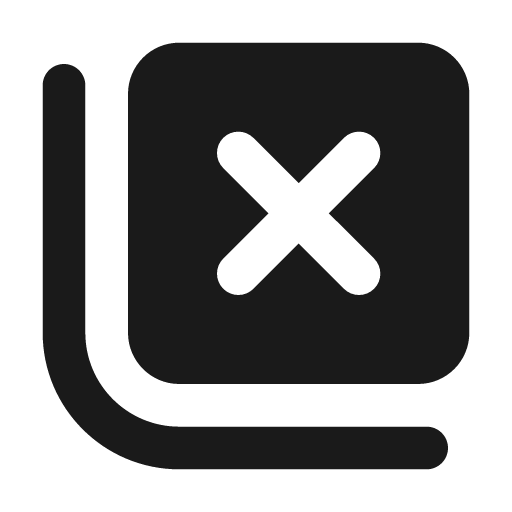 Cancel photo fill icon, filled style, from Sargam Icons
