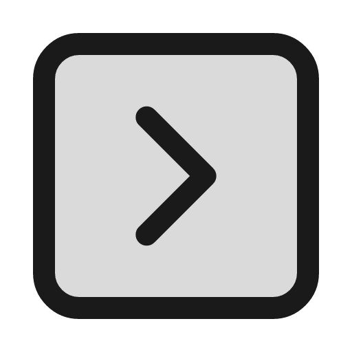Chevron right square duotone icon, two-tone style, from Sargam Icons
