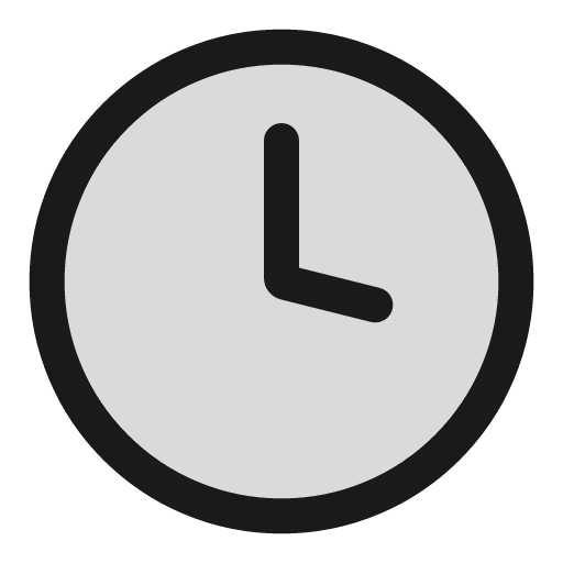 Clock alt duotone icon, two-tone style, from Sargam Icons