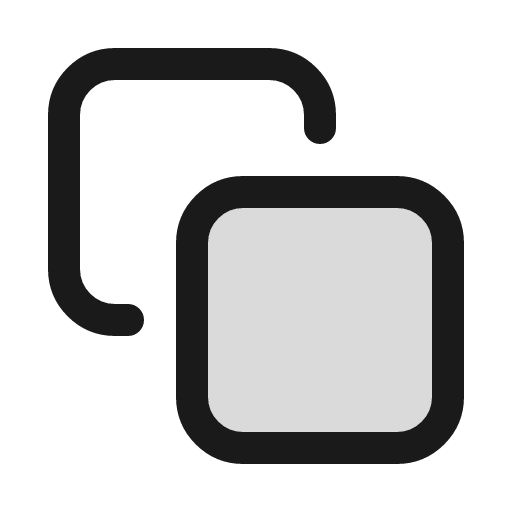Copy duotone icon, two-tone style, from Sargam Icons