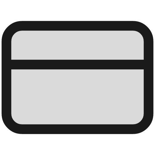 Credit card duotone icon, two-tone style, from Sargam Icons