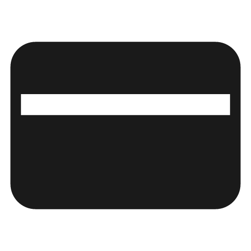 Credit card fill icon, filled style, from Sargam Icons