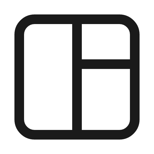Dashboard vert line icon, outline style, from Sargam Icons