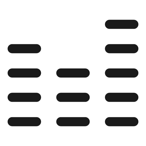 Equalizer line icon, outline style, from Sargam Icons