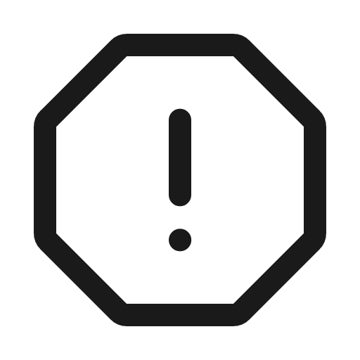 Error line icon, outline style, from Sargam Icons