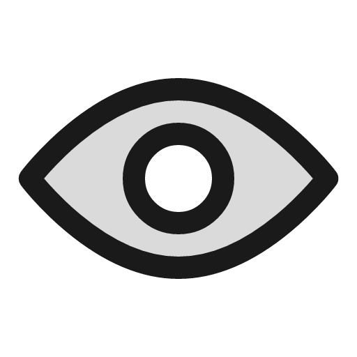 Eye duotone icon, two-tone style, from Sargam Icons