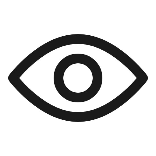 Eye line icon, outline style, from Sargam Icons