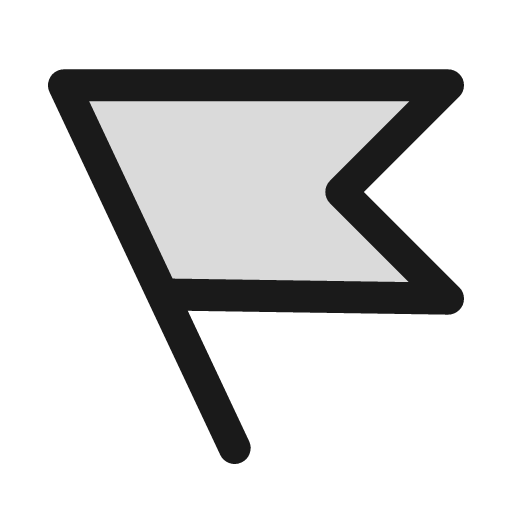 Flag alt 2 duotone icon, two-tone style, from Sargam Icons